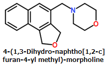 CAS#4-(1,3-Dihydro-naphtho[1,2-c]furan-4-yl methyl)-morpholine